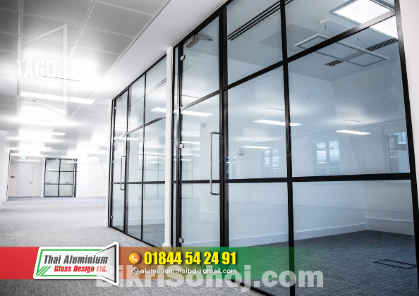 Interior Office Glass Partitions.